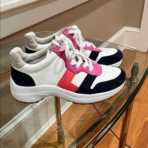 Lauren Ralph Lauren Pink, White, and Black Sneakers